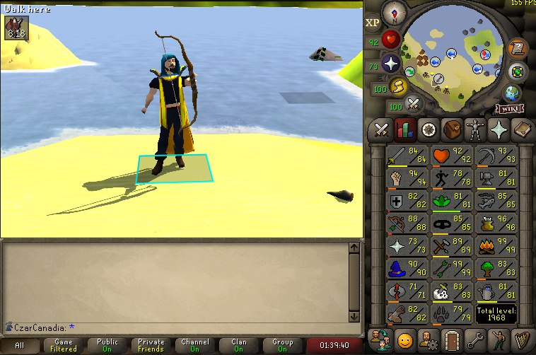 KingCanadia's tweet photo. GIM update. Hit 99 fletching last week and closing in on 2k total! https://t.co/9rpshMKjv1