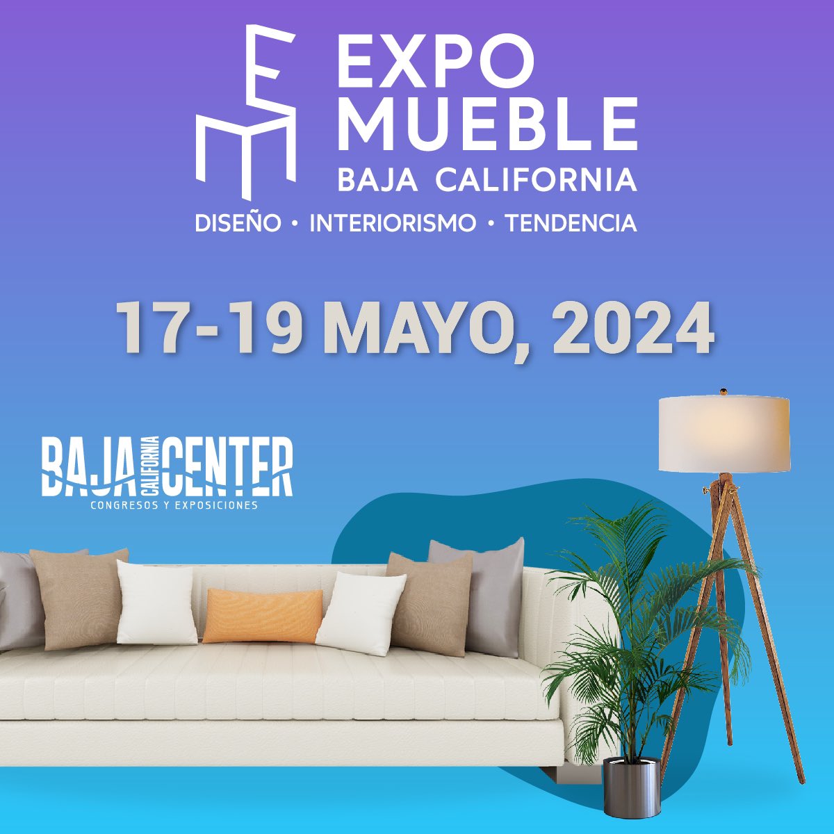 EXPOMuebleBC_'s tweet photo. Es un gusto presentarles nuestra imagen oficial de la 7ma edición de Expo Mueble B.C.🪑

SAVE THE DATE!
🗓️17-19 Mayo, 2024
📍Baja California Center, Rosarito B.C.

#expomueblebc2024
#interiorismo #tendencia #mueblería #expomueble #diseñointeriores #decoracioninterior #mexico https://t.co/e1YE390T9k