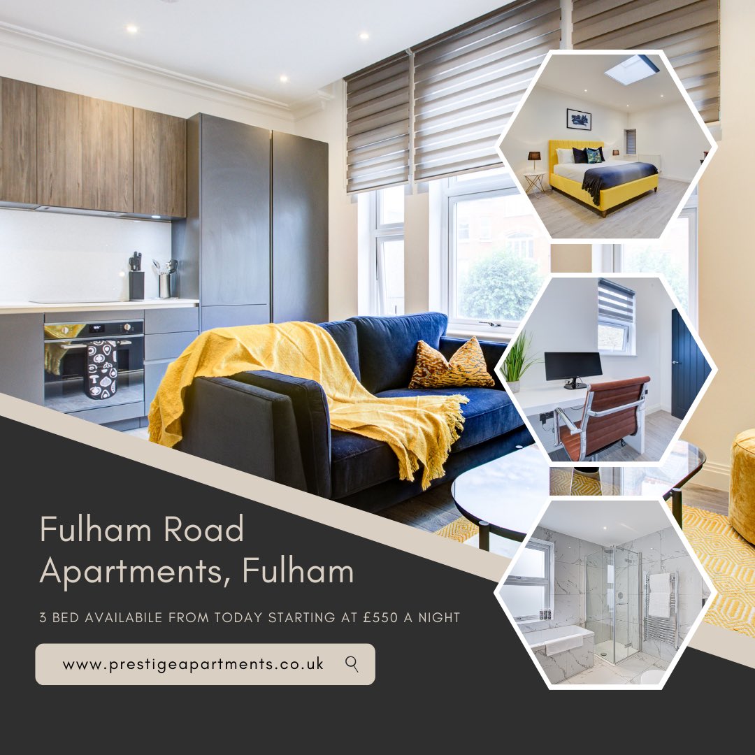 prestigeapts's tweet photo. Exciting News! 🎉 Fulham Road's Amazing Three-Bedroom Apartment Available Now! 

We have an incredible three-bedroom apartment ready for you on Fulham Road, and it's available starting TODAY!

Don't miss this fantastic opportunity!

Limited availability, so act fast! https://t.co/Vr1DbdC22r
