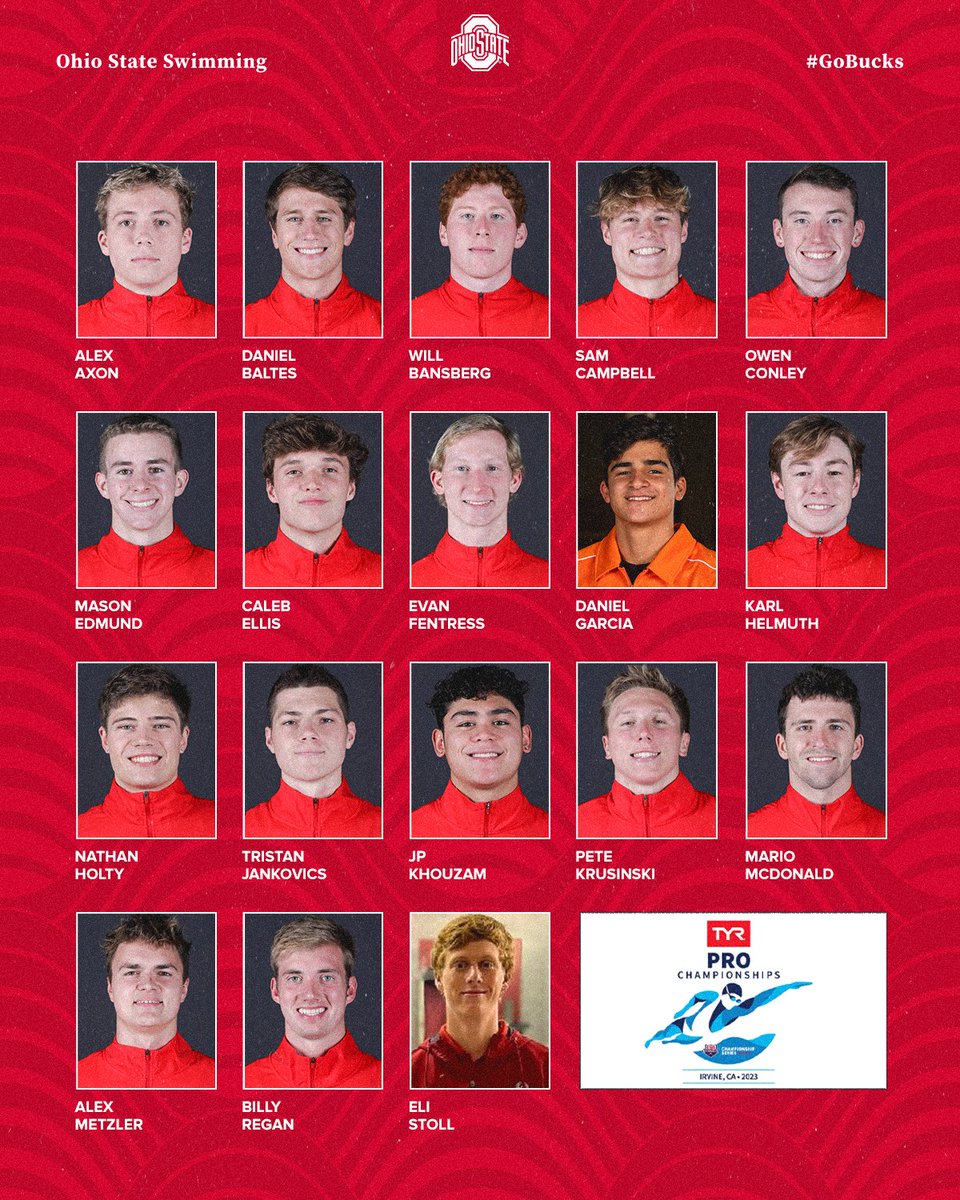 OhioStSwimDive's tweet photo. 𝘾𝙖𝙡𝙞𝙛𝙤𝙧𝙣𝙞𝙖 𝙙𝙧𝙚𝙖𝙢𝙞𝙣' ☀️

3⃣6⃣ Buckeyes are headed to Irvine to compete in the TYR Pro Championships this week‼️

#GoBucks https://t.co/u4NFutAMQi