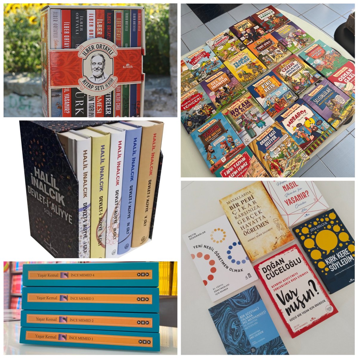 MetinOzdamarlar's tweet photo. İŞTE KİTAP SETLERİNİ KAZANAN KİŞİLER:
📚6 Kitaplık Özel Öğretmen Seçkisi Kitapları Kazananlar:
@oyledemediw @60Kimya @p_akbay

📚20 kitaplık “Eğlenceli Tarih” setini kazanan: @alprnclk

📚4 Kitaplık Yaşar Kemal İnce Memed Setini Kazanan: @emelleme42

📚5 kitaplık Halil İnalcık Devlet-i Aliyye Setini Kazanan: @duygu_senyer

📚10 kitaplık İlber Ortaylı Setini Kazanan: @aysegul_krsr
Kazanan kişilerle tarafımızca iletişime geçilecektir.