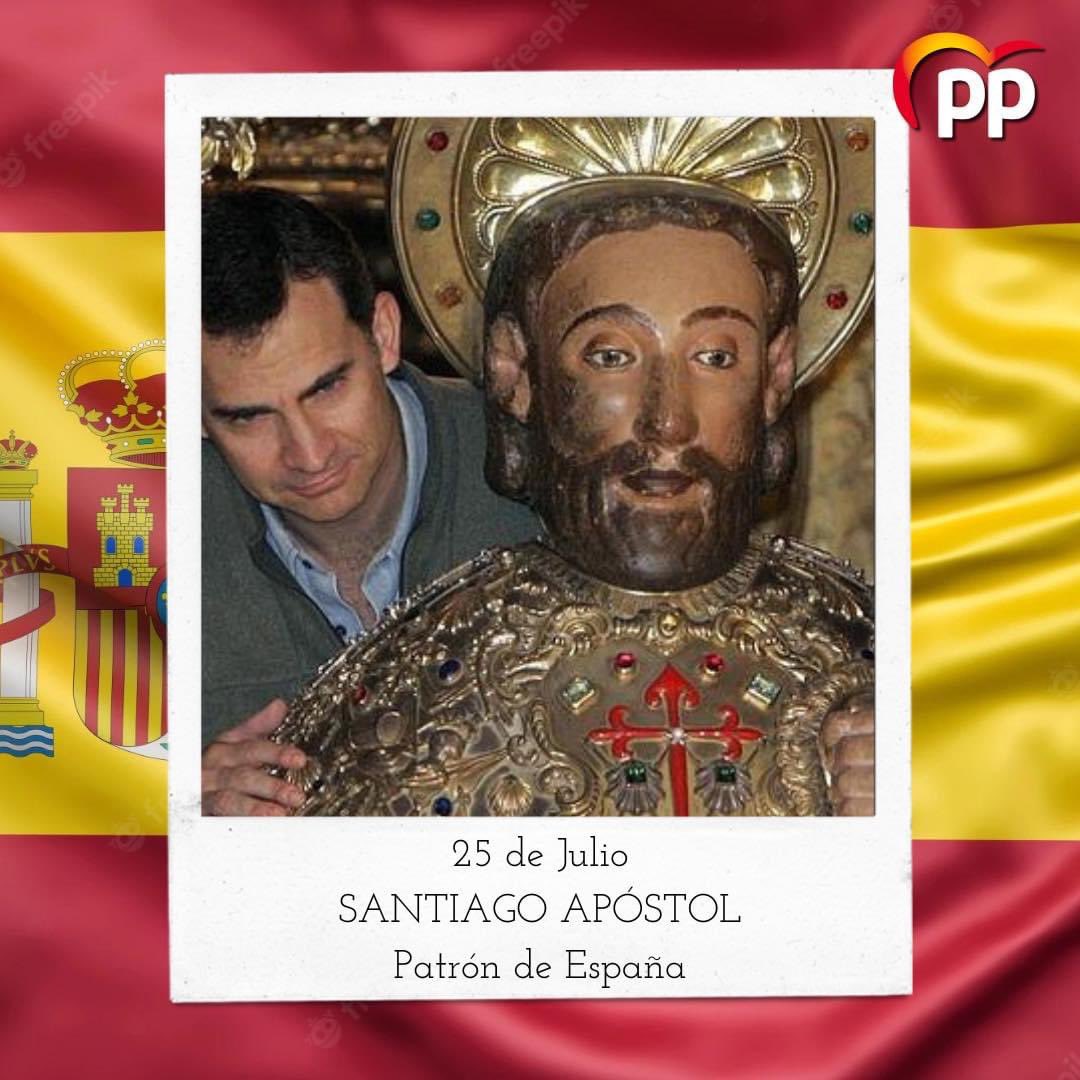 Feliz Día de Santiago Apóstol, Patrón de España 🇪🇸 y del Arma de Caballería.

¡Santiago y cierra, España!