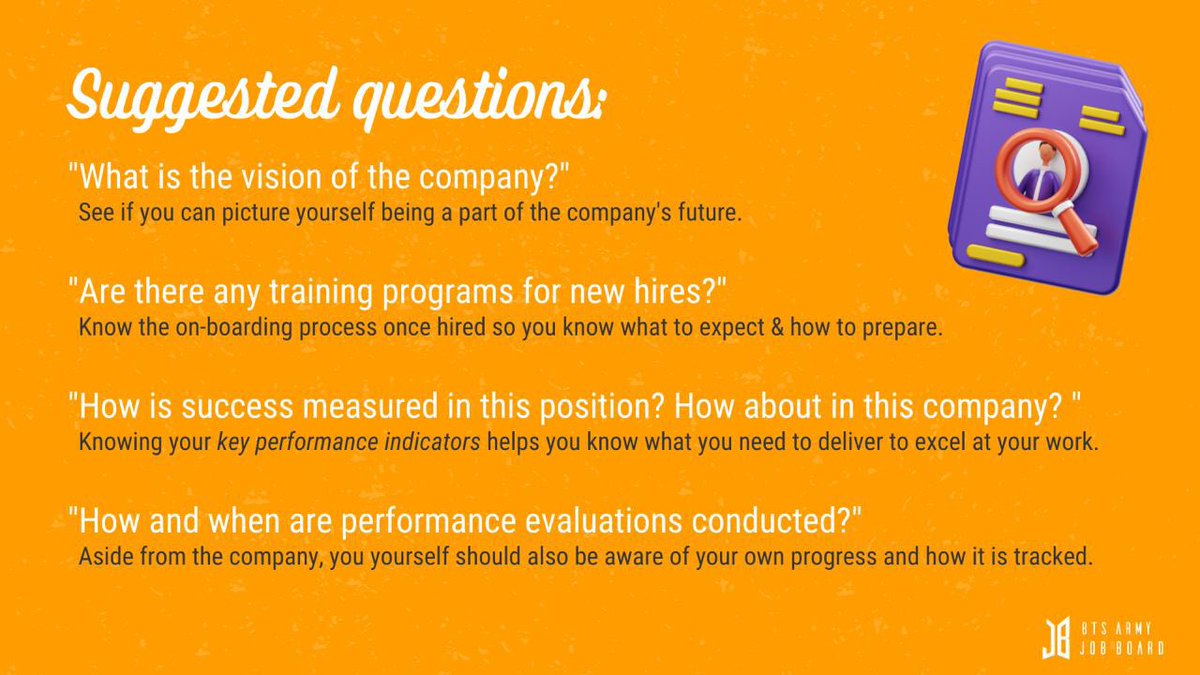 BTSARMYJobBoard's tweet photo. Here are more suggestions π
#BAJBCareerTips https://t.co/EFNJCDMUAQ
