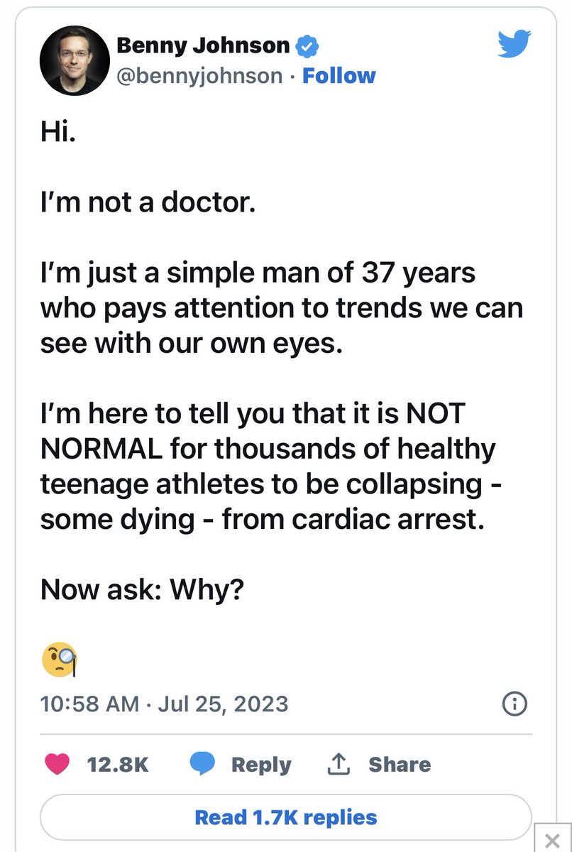 AmoneyResists's tweet photo. Hi. 

I’m not a doctor, either. And I am also a simple man of 37 years who pays attention. However, I do not amplify conspiracy theories.

And I’m here to tell you that the COVID vaccine does not increase your risk of myocarditis. You know what DOES increase it? GETTING COVID. https://t.co/6L4HcFLXqU