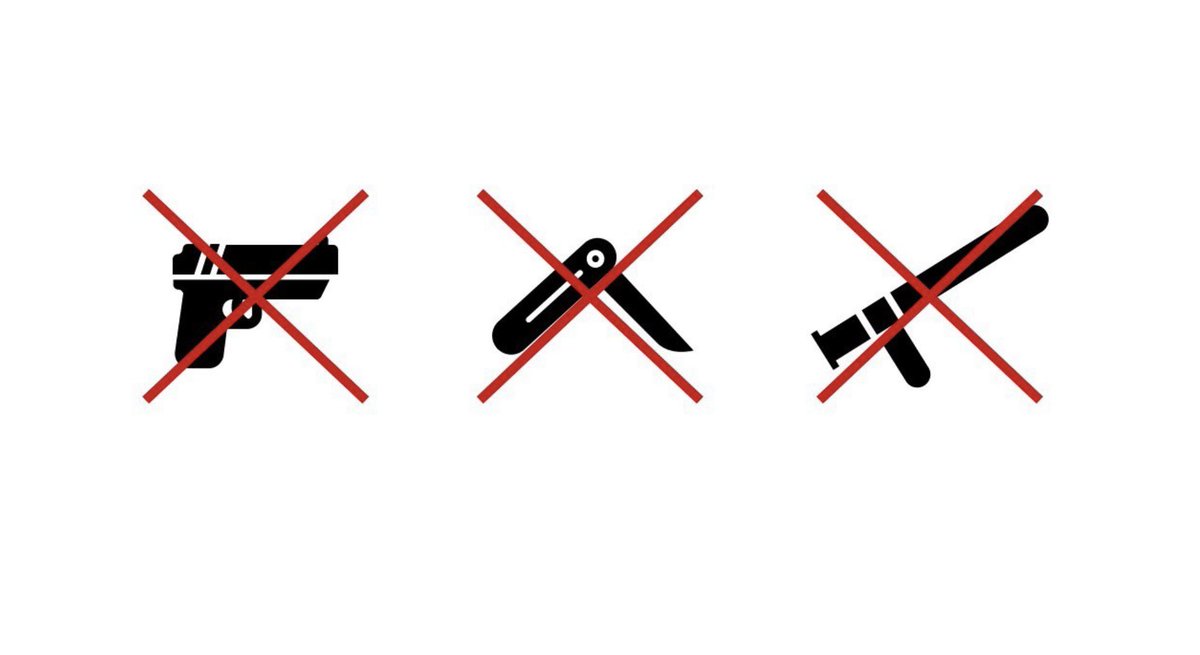 bpol_b's tweet photo. Am kommenden WE ist jeweils von 16-5 Uhr das Mitführen von gefährlichen Gegenständen in den Bahnhöfen #Friedrichstr, #Alexanderplatz, #Ostbahnhof, #WarschauerStr, #Ostkreuz und #TreptowerPark verboten! 🔪❌

Das Verbot geht über das generelle Mitführverbot von Waffen hinaus.
ℹ️👇 https://t.co/fCqD3JUfHl