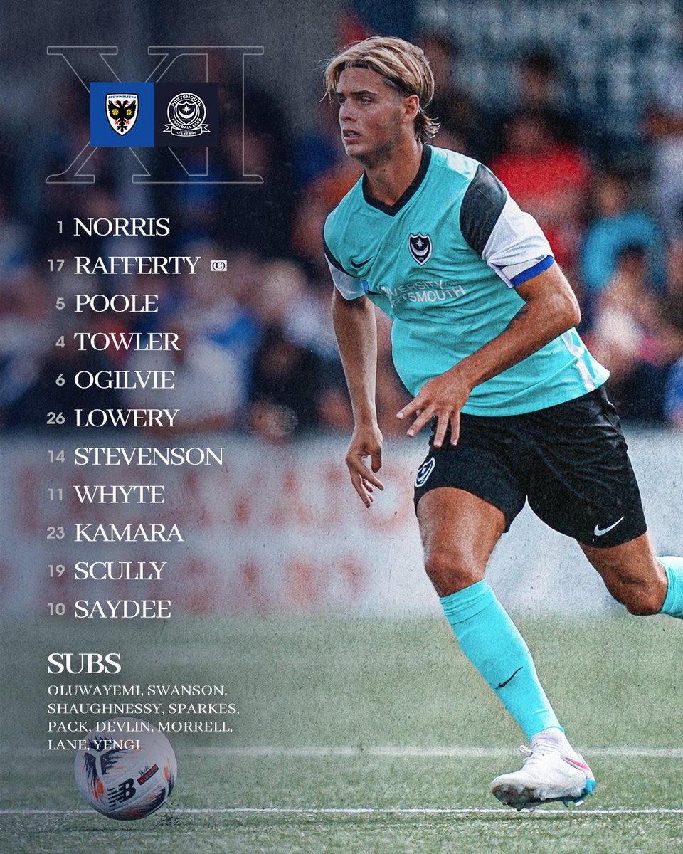 Pompey's tweet image. 📋 Tonight's team

#Pompey