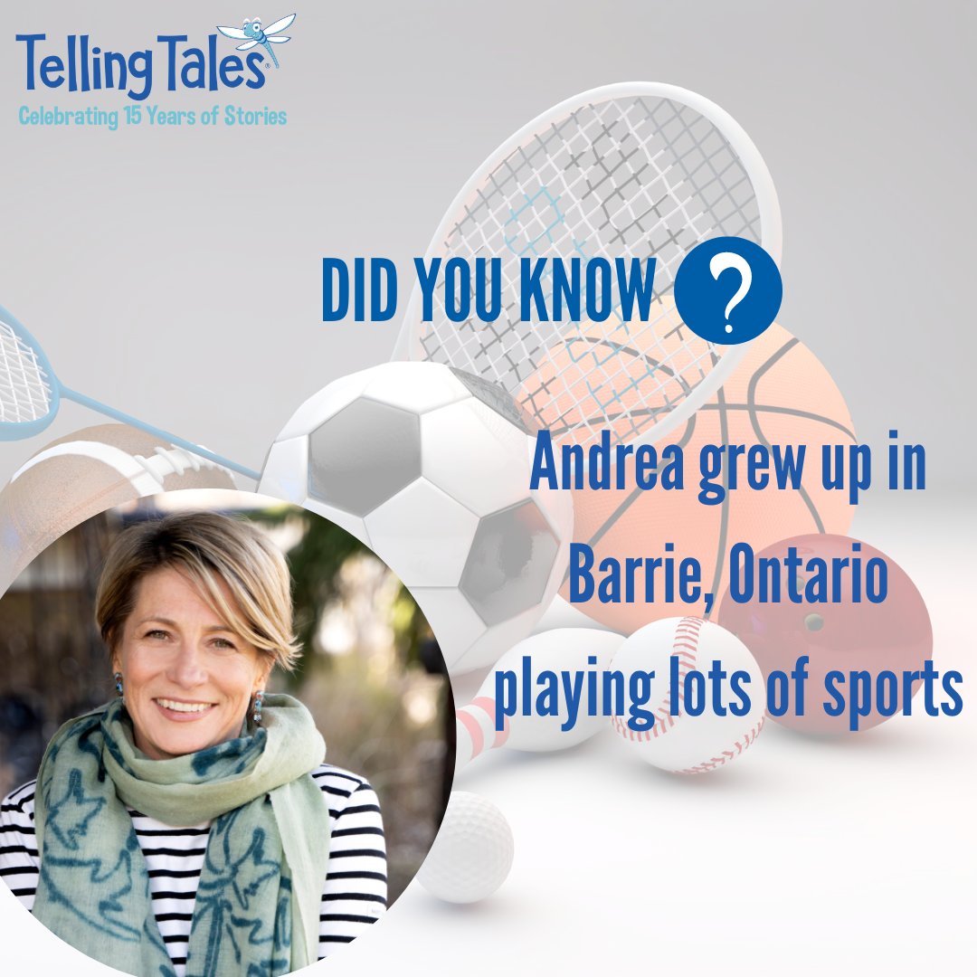 DYK that @AndreaPCurtis spent her childhood in Barrie, Ontario, where she played lots of sports, read lots of books, and wrote many stories. ...and now she is an author that has been published around the world 📚 tellingtales.org/presenters/and…