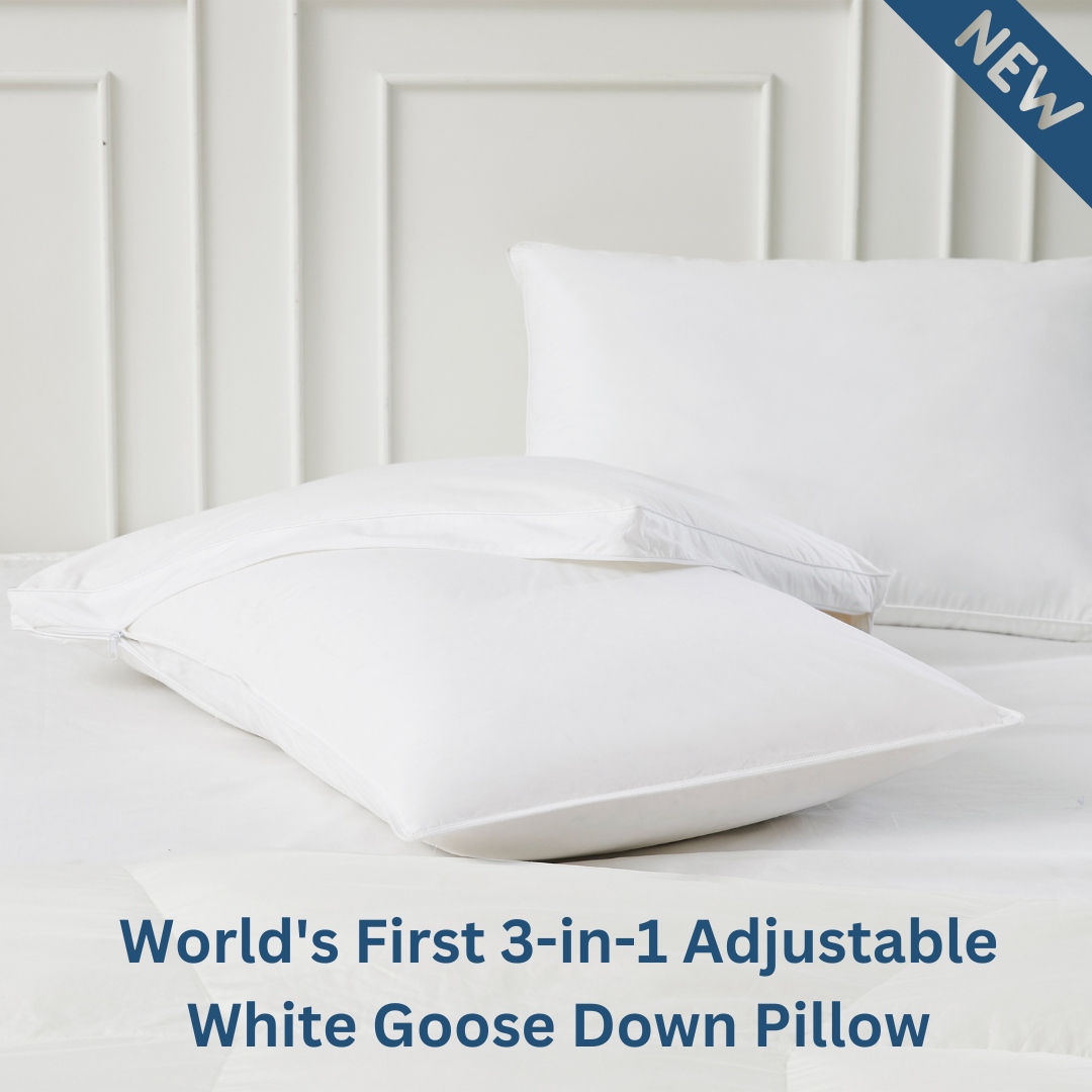 Brand new: 3-in-1 Adjustable White Goose Down Pillow, now available at an introductory offer of 50% off (w/ code = DEAL50 - expires 9/1/23 for PI10019).

downlitebedding.com/pillows/3-in-1…

#downpillow #whitegoosedown #adjustablepillow #customizablepillow #flexiblepillow #downlite