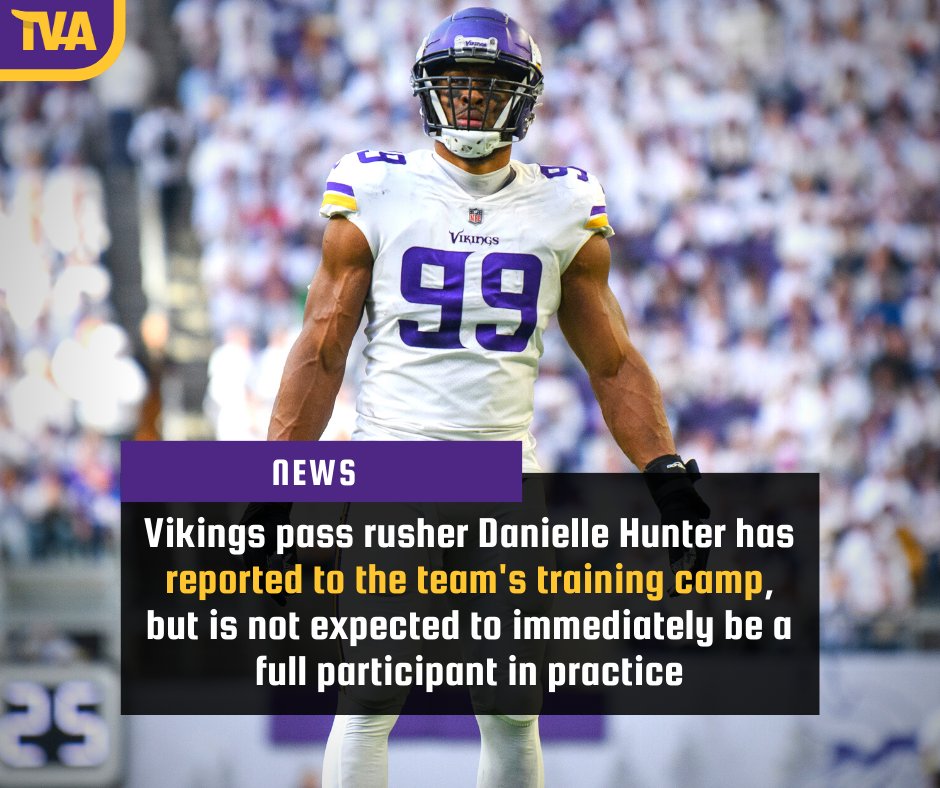 RT @TheVikingAge: Some optimistic news about Danielle Hunter for the #Vikings...

#SKOL https://t.co/dSk6Jrfbjw