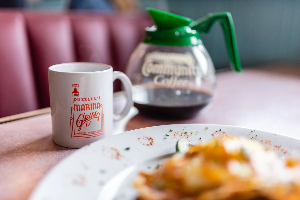 RussellsNOLA's tweet photo. Our coffee is always made fresh daily! Are you taking iced or hot? Comment now! #RussellsMarinaGrill #Cajun #BloodyMarys #PetFriendly #NOLAFoodie https://t.co/TTED4ix2Mb