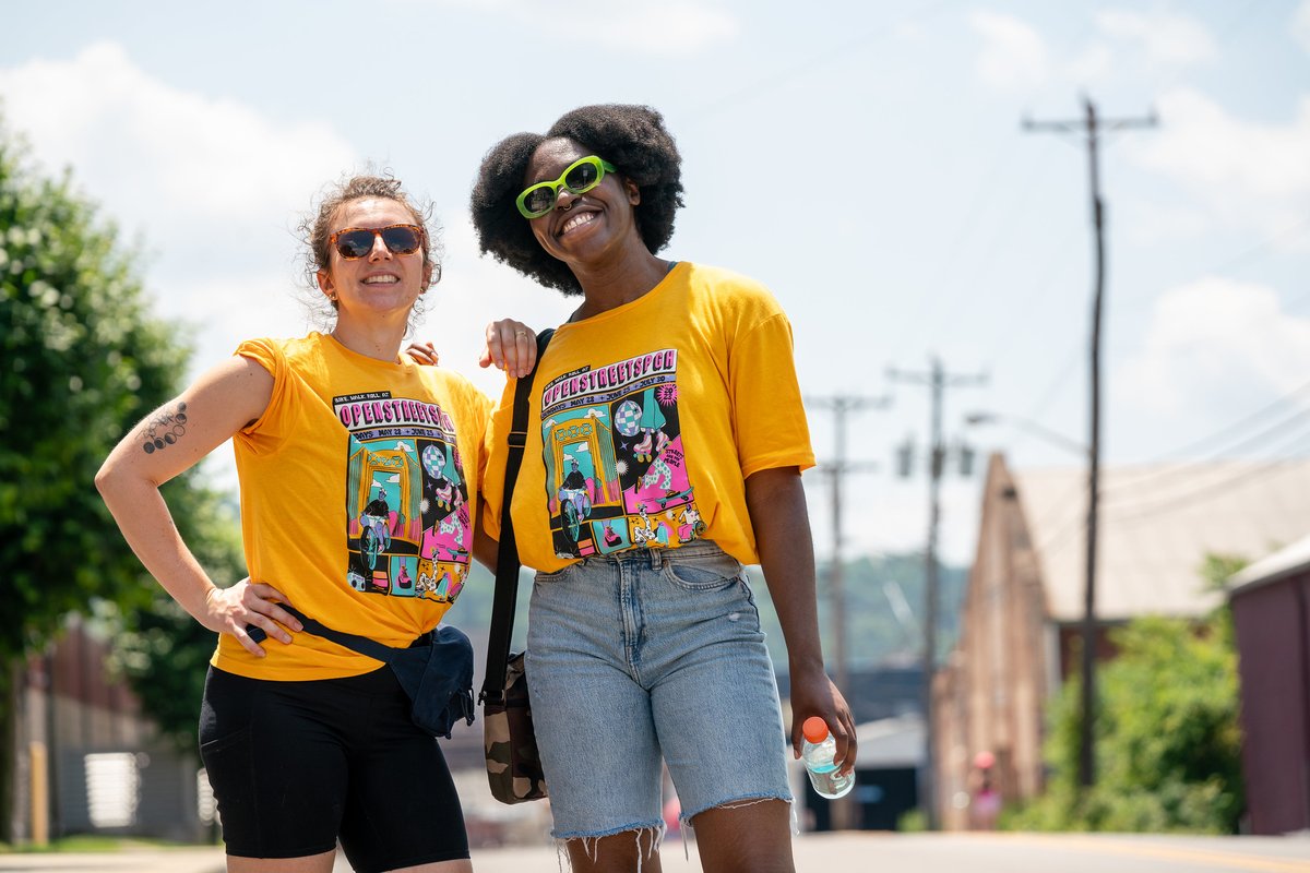 ::Please share:: ✨We need your help! Our final @OpenStreetsPGH of the season is this Sunday 7/30 and we're still in need of several volunteers. Sign up and you'll get this absolutely legendary shirt (shown here) AND free lunch ~ openstreetspgh.org/volunteer