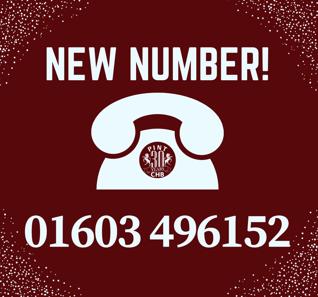TheCoachCHB's tweet photo. 01603 496152
WE HAVE A NEW PHONE NUMBER!
After an incredibly frustrating battle with Virgin, we finally have a working phone line.
However even after all the hours sat on hold we have not managed to retain our original number and so here we are!
01603 496152 https://t.co/1cGfk19vj1