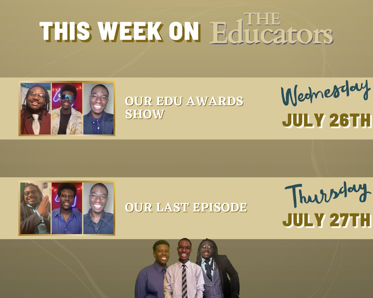 The time has come for us to say goodbye Edu Fam. But before our unforgettable last episode on Thursday, we're having an awards show by celebrating our viewers’ choice faves!