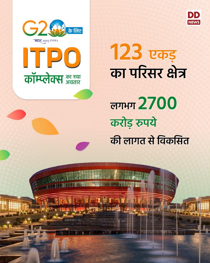 DDNewslive's tweet photo. Redeveloped #ITPOComplex with special features awaits #G20 Meeting 

#g20summit #itpo #pragatimaidan #iecc #conventioncentre #ampitheatre https://t.co/jUe8k2uxzN
