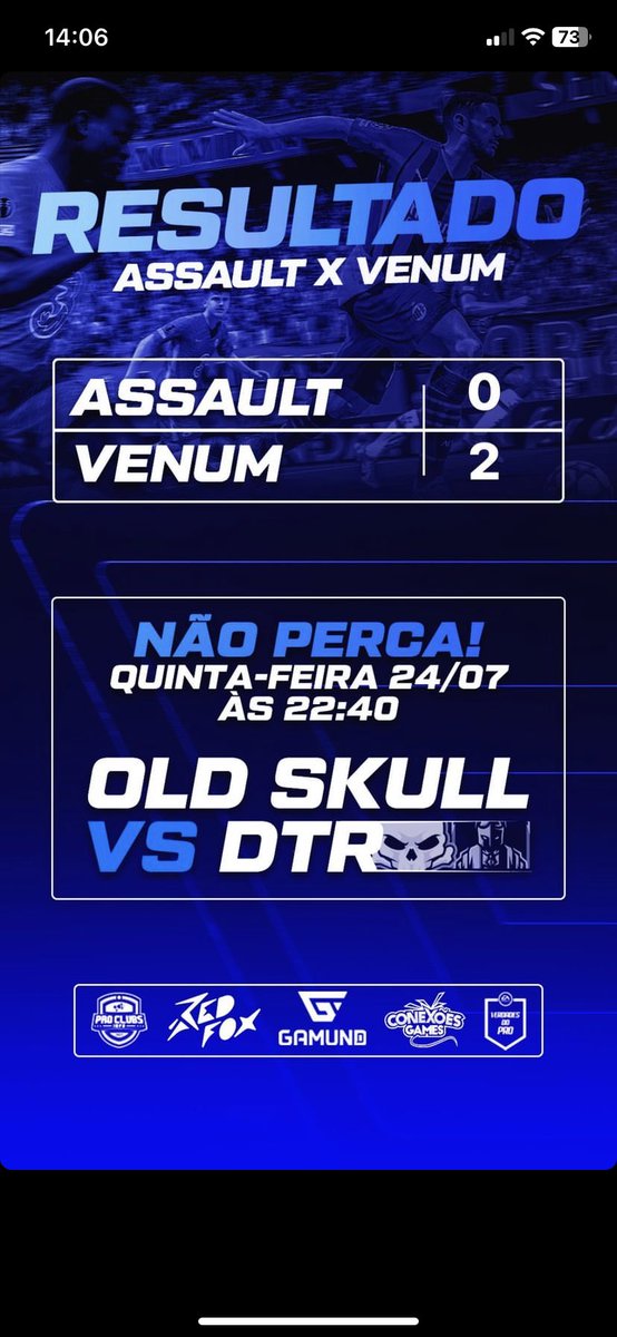 AS NAJAS VENCEM! 🐍
Na noite de ontem, o Venum ganhou da Assault no confronto MD3 pelas quartas de final do Major. E agora enfrenta na semifinal
o Bonifaz, time que foi líder na fase de grupos.

E não se esqueçam, quinta-feira tem Old e DTR disputando a vaga na semifinal!