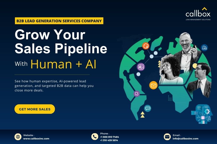 CallboxInc's tweet photo. Revolutionize Your Lead Generation Strategy with Human Expertise and AI.

See how human expertise, AI-powered lead generation, and targeted B2B data can help you close more deals.

Get more sales. Talk to the experts.

🌐 https://t.co/ffAmkXcDx5
📞 +1 888 810 7464

#AI #leadgen https://t.co/TyB2DGDwAE