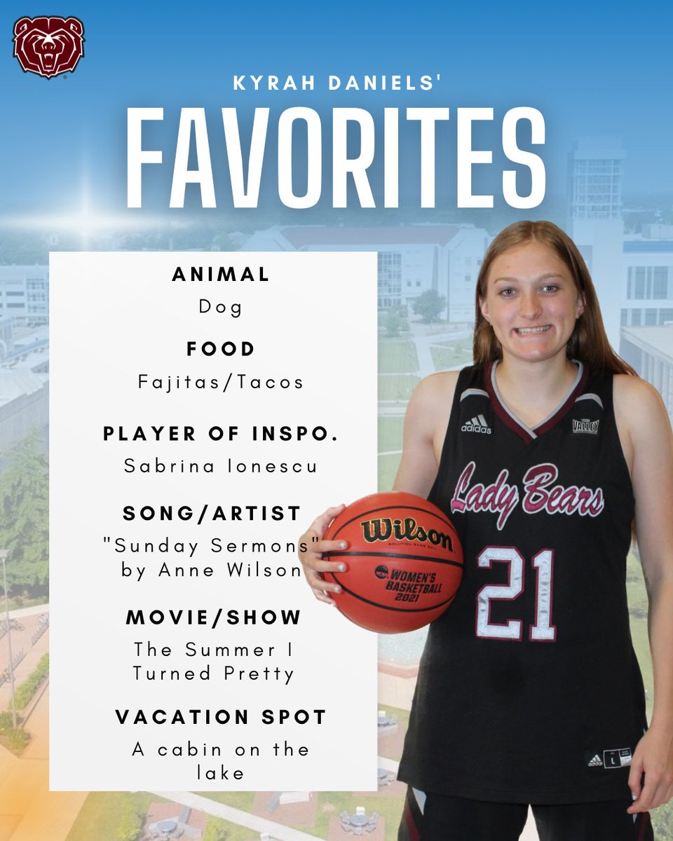 Missouri State Lady Bears (@mostatewbb) on Twitter photo Attention, Lady Bears Family!
Get to know your 2023-2024 Lady Bear Rookies!๐ฅ Part โ๏ธ
#MSULadyBears | <a href="/tashabarnes2023/">Natasha Barnes</a> <a href="/KaemynBek/">Kaemyn Bekemeier</a> Attention, Lady Bears Family!
Get to know your 2023-2024 Lady Bear Rookies!๐ฅ Part โ๏ธ
#MSULadyBears | <a href="/tashabarnes2023/">Natasha Barnes</a> <a href="/KaemynBek/">Kaemyn Bekemeier</a>