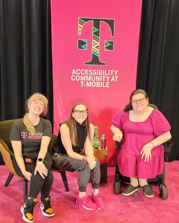 DeeanneKing's tweet photo. Check out our Accessibility Community @TMobile ERG bringing our #BeYou culture to life during #DisabilityPrideMonth. We are committed to creating deep experiences like attending @DisabilityIN & hosting a #DemystifyingDisability conversation with Emily Ladau. https://t.co/jmXwwMW4Fp
