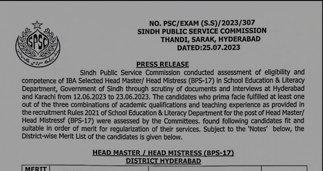 IBAheads's tweet photo. We are thrilled to announce that  SPSC has issued/declared eligibility for the regularization/confirmation for HMs. We stand victorious,none of this would have been possible without the unwavering support of higher authorities,our incredible team &amp; encouragement from community https://t.co/IpzVo6wyZW