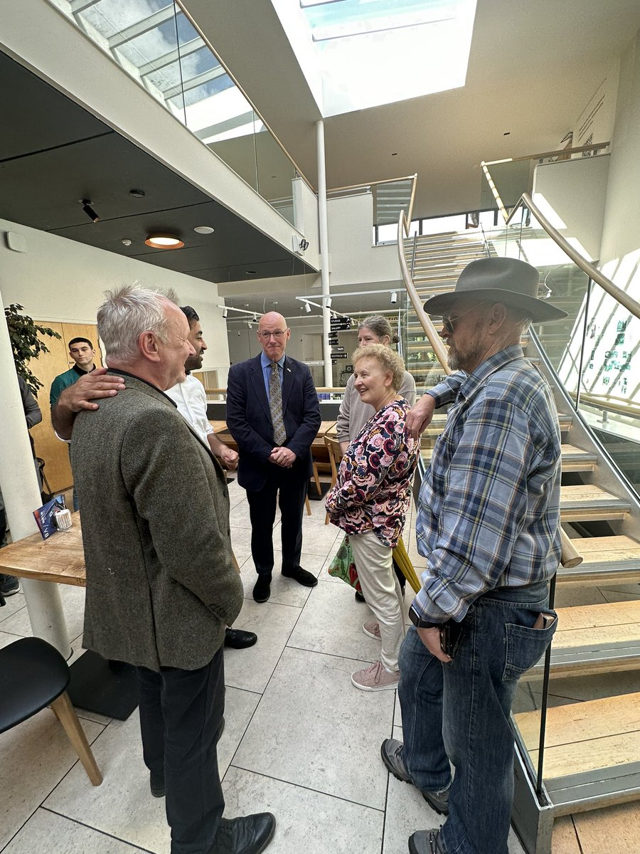 Fantastic  to see the First Minister at Birnam Arts today. A typically warm welcome from the people of Dunkeld and Birnam.