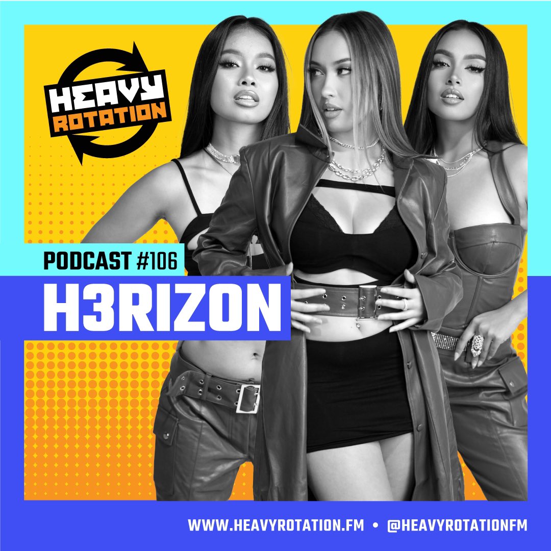 New episode! Our girls @h3rizonmusic are back on Heavy Rotation to talk about their brand new single "Coordinate", the back story in creating their new song, their experiences from visiting the Philippines, Atlanta, &amp; more! Listen on heavyrotation.fm #h3rizon #coordinate