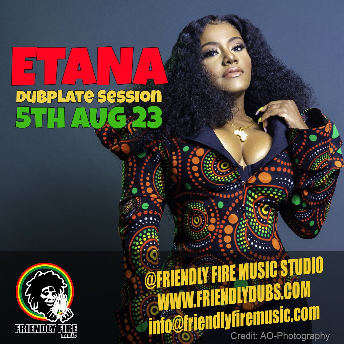 Friendly Fire Dubs (@friendly_dubs) on Twitter photo The wonderful and strong Etana back in the studio for the last time this summer - holla for your dubs! <a href="/EtanaStrongOne/">ETANA</a> <a href="/Robin_FF/">Friendly Fire Music</a> <a href="/gadd69/">Gadd69</a> <a href="/WorldAReggae/">World A Reggae Ent.</a> <a href="/1warreport/">WarReport</a> <a href="/warrentone/">WarrenTone</a> <a href="/DjSteppas/">Waine Bradford</a> #reggae #dubplate #ukdublink #soundclash #soundclashaudio The wonderful and strong Etana back in the studio for the last time this summer - holla for your dubs! <a href="/EtanaStrongOne/">ETANA</a> <a href="/Robin_FF/">Friendly Fire Music</a> <a href="/gadd69/">Gadd69</a> <a href="/WorldAReggae/">World A Reggae Ent.</a> <a href="/1warreport/">WarReport</a> <a href="/warrentone/">WarrenTone</a> <a href="/DjSteppas/">Waine Bradford</a> #reggae #dubplate #ukdublink #soundclash #soundclashaudio