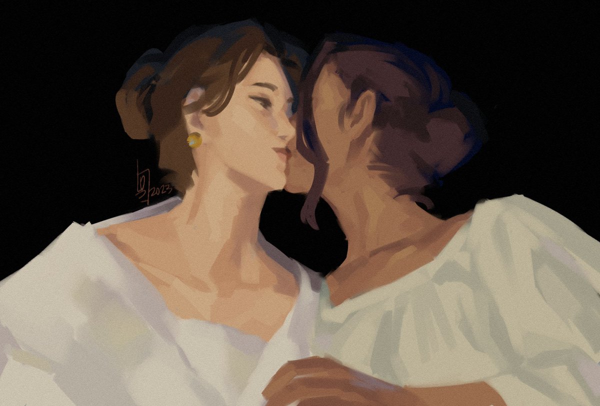 [OC] was only testing this new flat brush i got but then i got too silly and gay