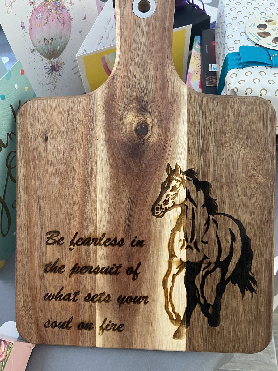 Leaving a school is always a difficult decision (well it has always been for me!) and you always leave a part of your heart there. Our DT team make unique chopping boards for those leaving- ❤️mine!