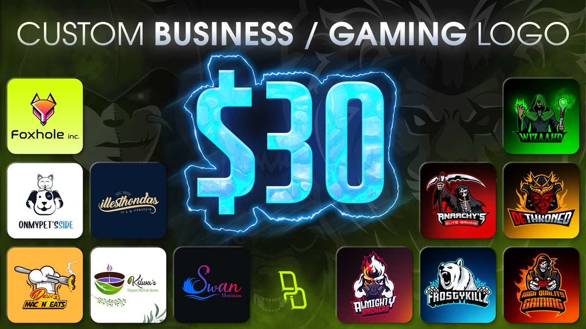 FarbaGFX's tweet photo. 📢Price for amazing esports #Gaming and #Business Logo is now 📷#Twitch / #Youtube Streams? 

This is your BEST Chance to get High Quality #GFX at the most reasonable Price. DM Now to avail offer.

Need a logo? OR looking for a graphic designer to help with revamp? hmu https://t.co/jjRc7YvsTl
