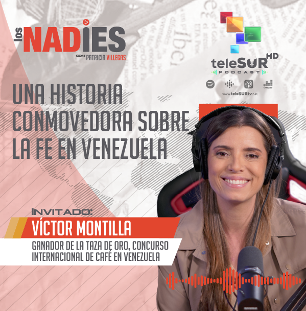 teleSURtv's tweet photo. Acompáñanos en un capítulo más de #LosNadies, conducido por la periodista #PatriciaVillegas, entrevistando al ganador de la #TazaDeOro, #VíctorMontilla
Síguenos en nuestras redes sociales 📷https://t.co/5n3GoHmxTR https://t.co/3quPBxEOra