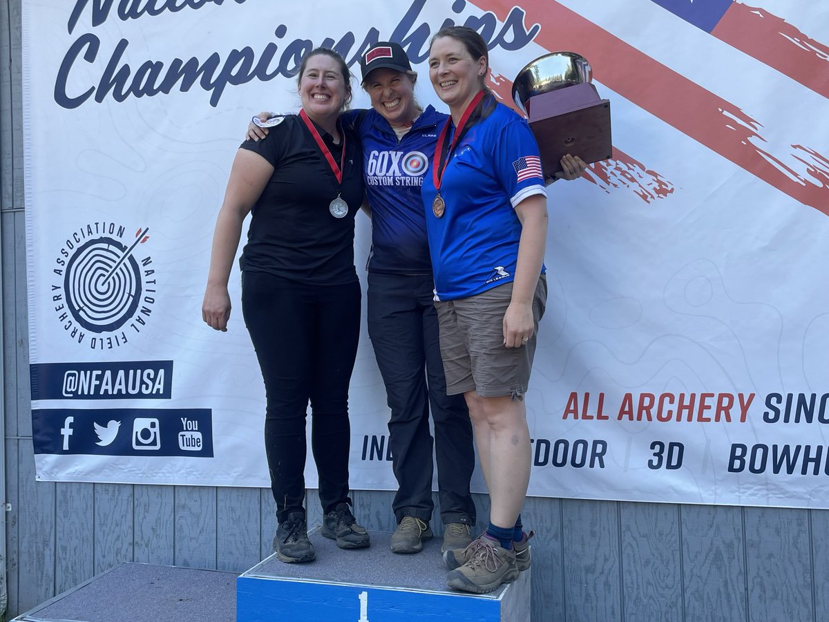 ClareManess's tweet photo. Another #NFAAFieldNationals in the books and it absolutely rocked … of course! #DarringtonArchers and #NFAA , y’all know how to throw a party! 🏹🥳 
#Archery #FieldArchery #60XCustomStrings #ShrewdArchery #TeamShrewd https://t.co/TEQKfEJxgC