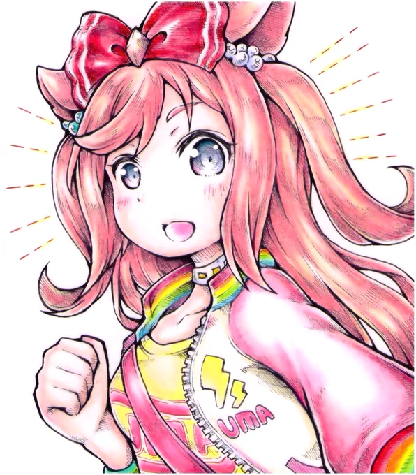 デジたんの私服実装…上限値済みで、いつまでもお待ちしてますッ!! #ウマ娘 #アグネスデジタル