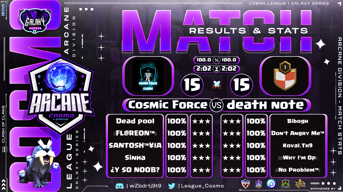 Cosmo League tweet media