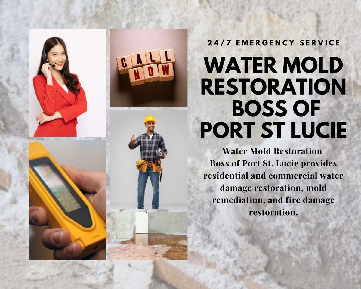 Water Mold Restoration Boss of Port St. Lucie is your go-to expert for water damage restoration at budget-friendly prices!
Don't wait! Call us now at (772) 272 9869 for 24/7 emergency service!
#WaterDamageRestoration #AffordableSolutions #PortStLucieRestoration