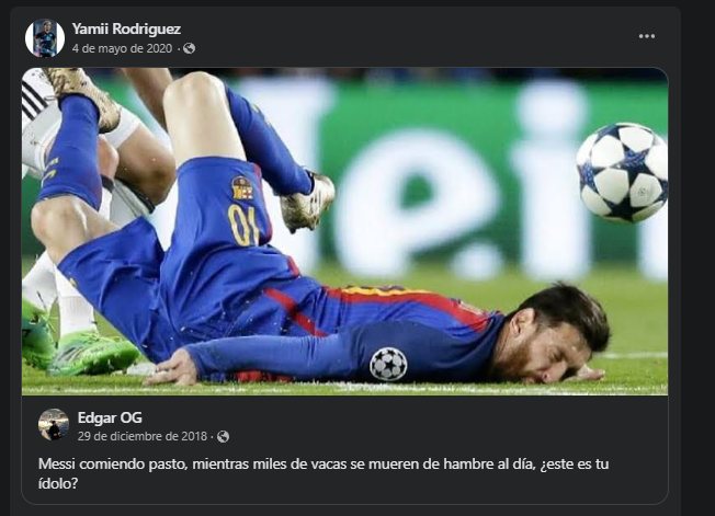 BetermoAlonso's tweet photo. No busquen la palabra "Messi" en el facebook de Yamila, ni el mas madridista... https://t.co/IGp6LmfHQj