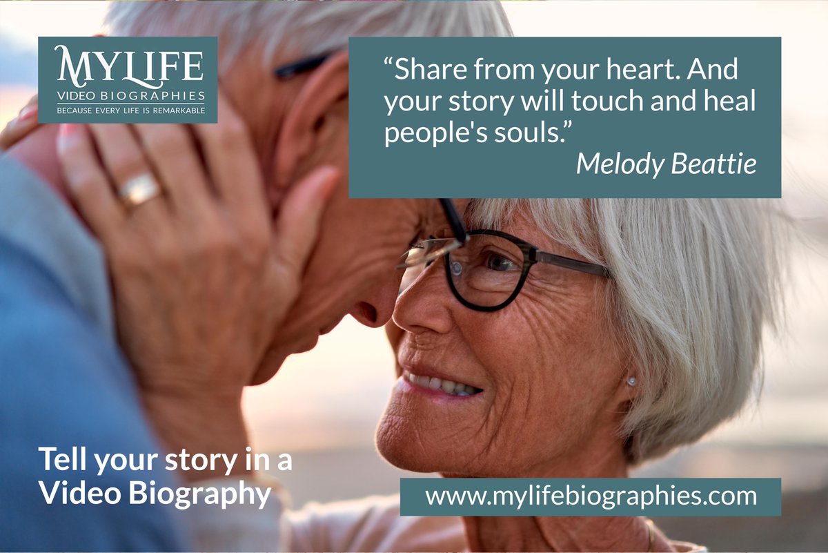 We just love the quote below and would encourage everyone to tell their stories and inspire others. Please let us know if you need any help recording your life story.  For further details please visit us at mylifebiographies.com 

#videobiographies #autobiographies #lifestory