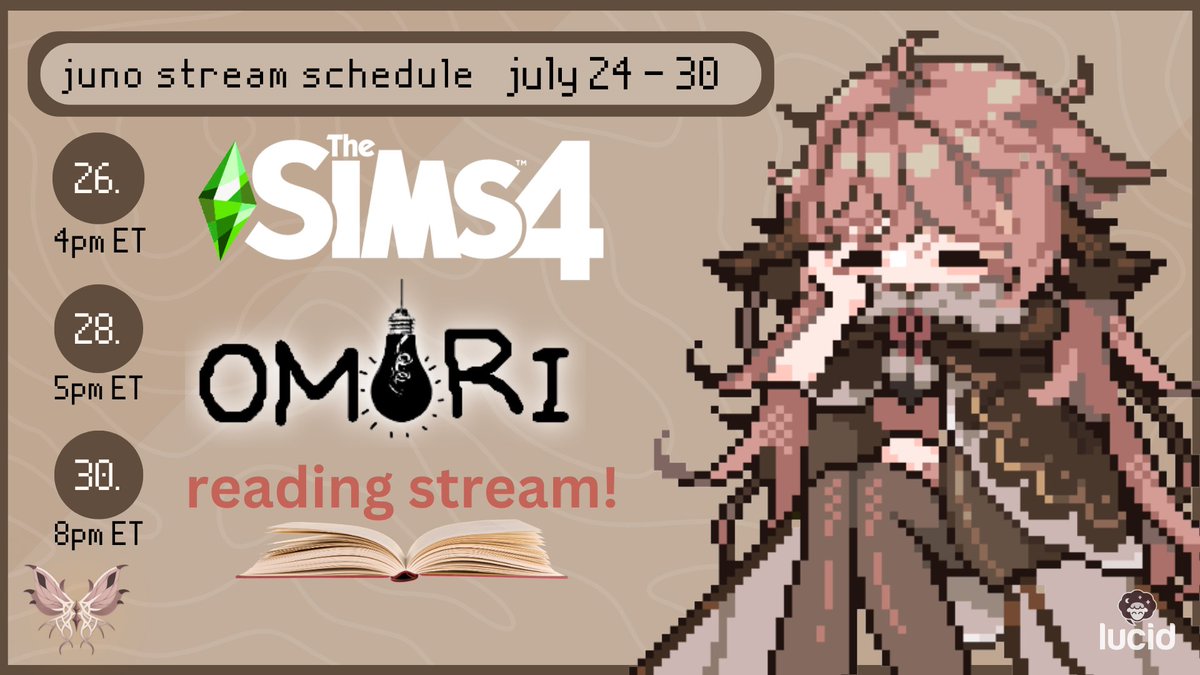 orion_juno's tweet photo. 🕯️stream schedule july 24 - 30🕯️
❥ general: #OrionJuno
❥ live: #junocast
❥ art: #sketchjuno
https://t.co/XKtzYyhgp3
https://t.co/38BLxN1zrr
#Vtubers #ENVtubers https://t.co/vUNI0pjsjw