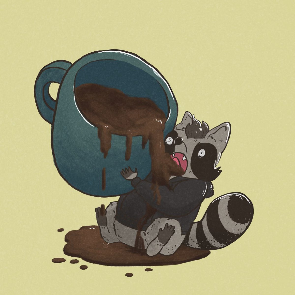 ️☕️ Rise and brew! 

Wishing you a day as resilient as a coffee deprived raccoon.