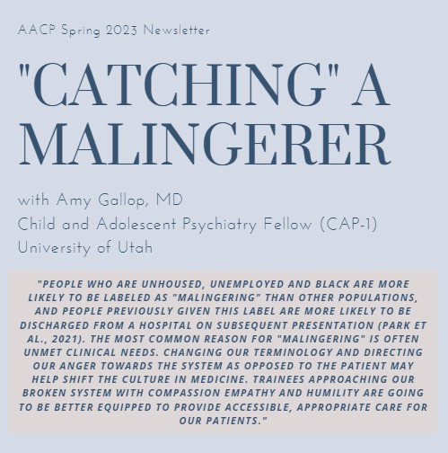 AACP123's tweet photo. Here is another wonderful AACP newsletter addition, written by Dr. Amy Gallop, who is a Child and Adolescent Psychiatry Fellow at the University of Utah!

https://t.co/4EqxzKSQ8y

#psychtwitter #MedTwitter https://t.co/IkujEPj6IH