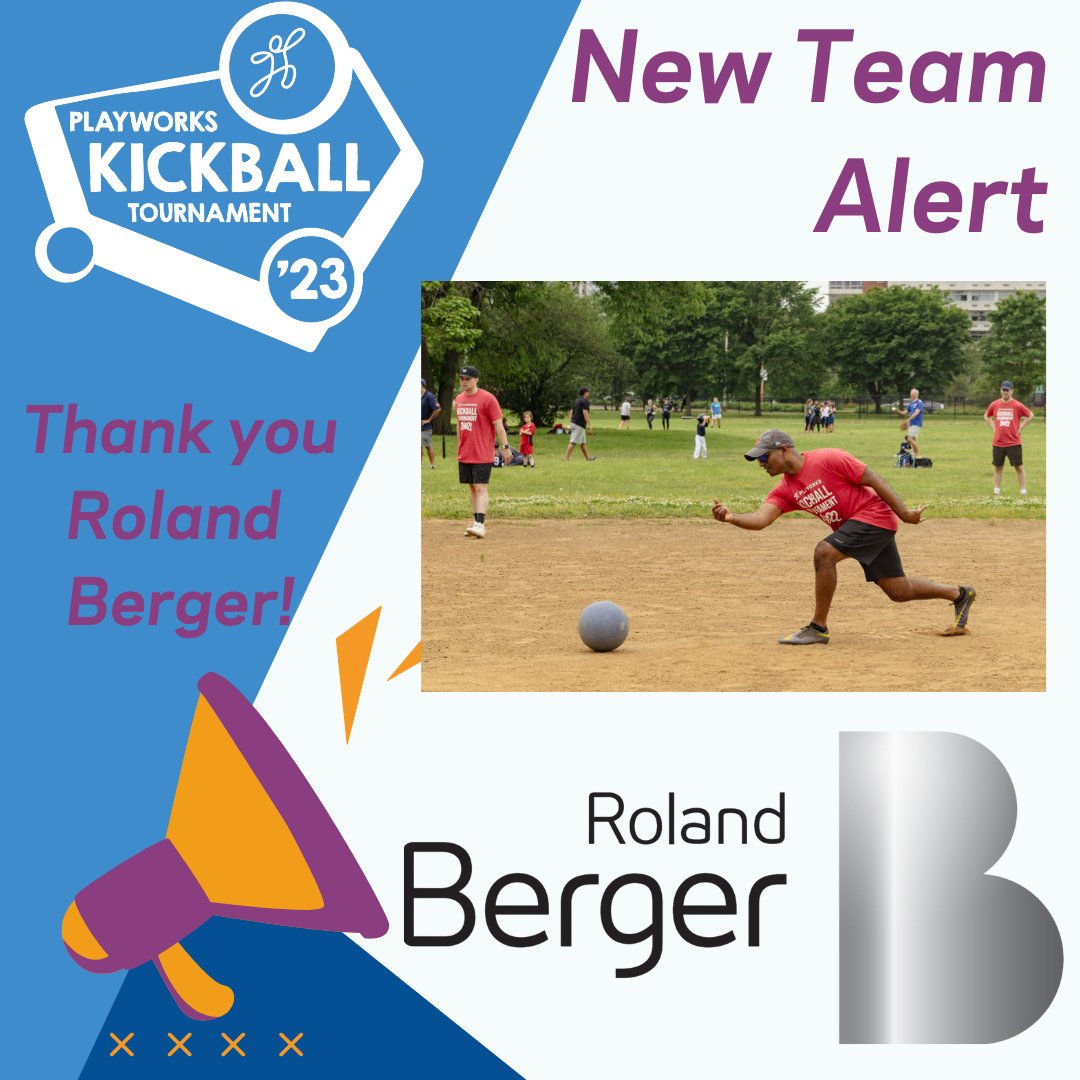 PlayworksIL's tweet photo. Welcome to the tournament Roland Berger! We're so excited to see you on the field! https://t.co/jOgZg8Llro