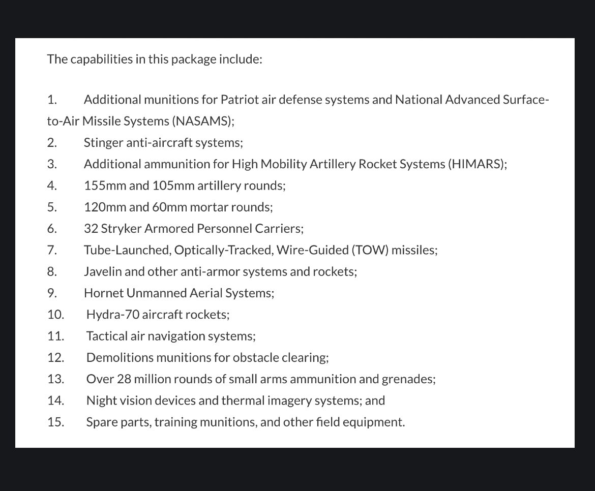 RT @JayinKyiv: The Arsenal of Democracy sending us over a nice little package. https://t.co/dNDPRp7eW0