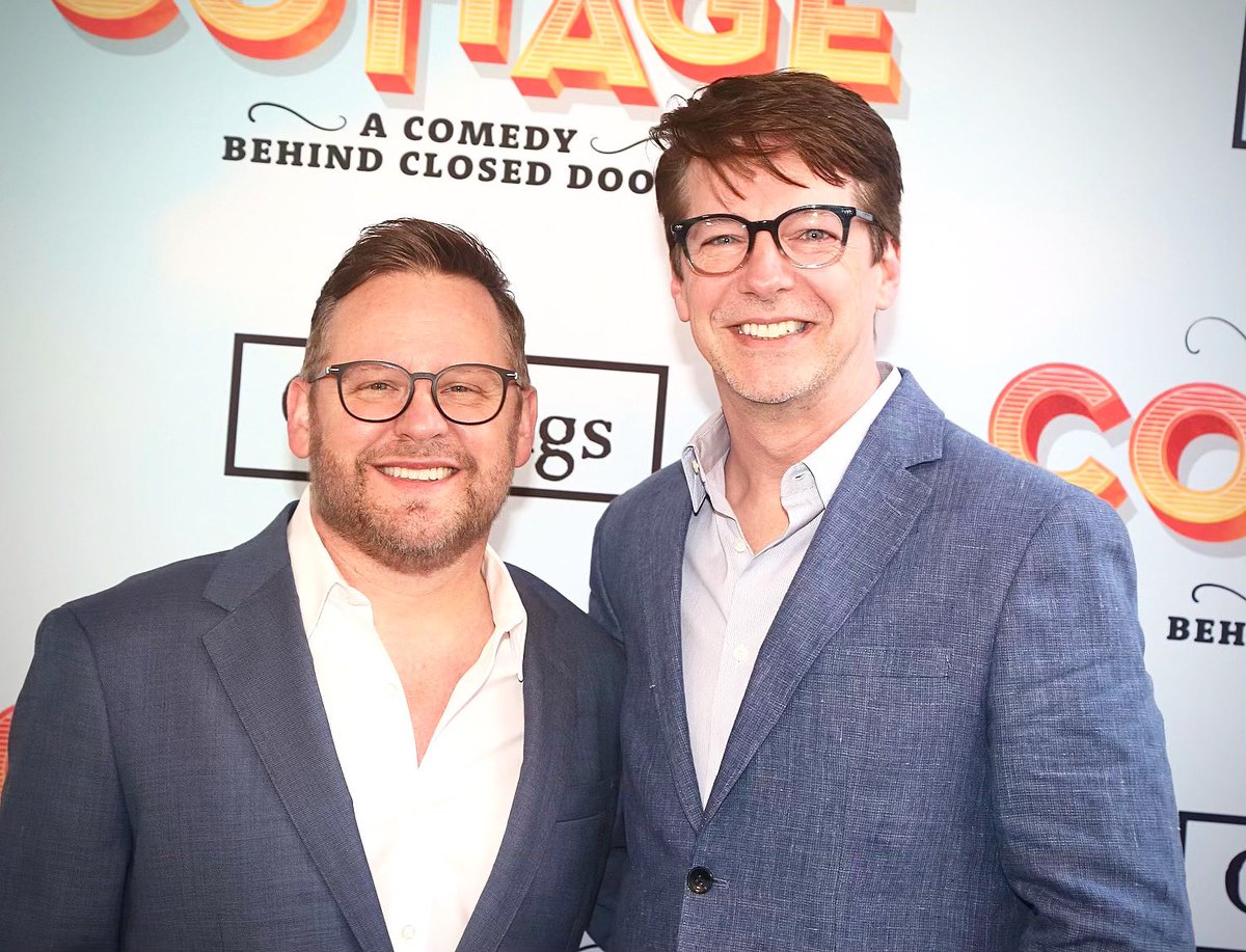 Sean and I attended the Opening Night of “The Cottage” on Broadway, last night, starring our dear friend, Eric McCormack. We had the best time and the entire cast is sensationally hilarious. Go see it now! It’s the kind of comedy we need on Broadway right now. #TheCottage