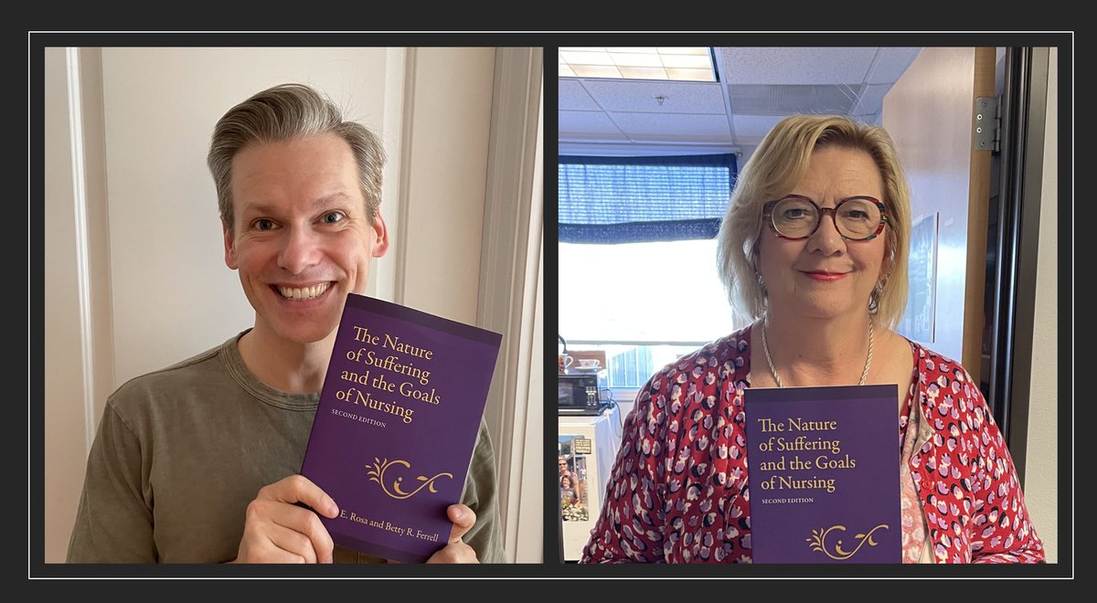 BillyRosaPhD's tweet photo. Might be a great day to order your copy of The Nature of Suffering &amp; the Goals of #Nursing from @OxUniPress w chapters from inspiring authors like: @TamrynGray @NickOdomPhD_RN @ebronurse @AnessaFoxwell @NotesOnNursing @nurse_averyB @MarcJulmisse @Sheila_DavisDNP and more. https://t.co/BcQ90ElJWJ