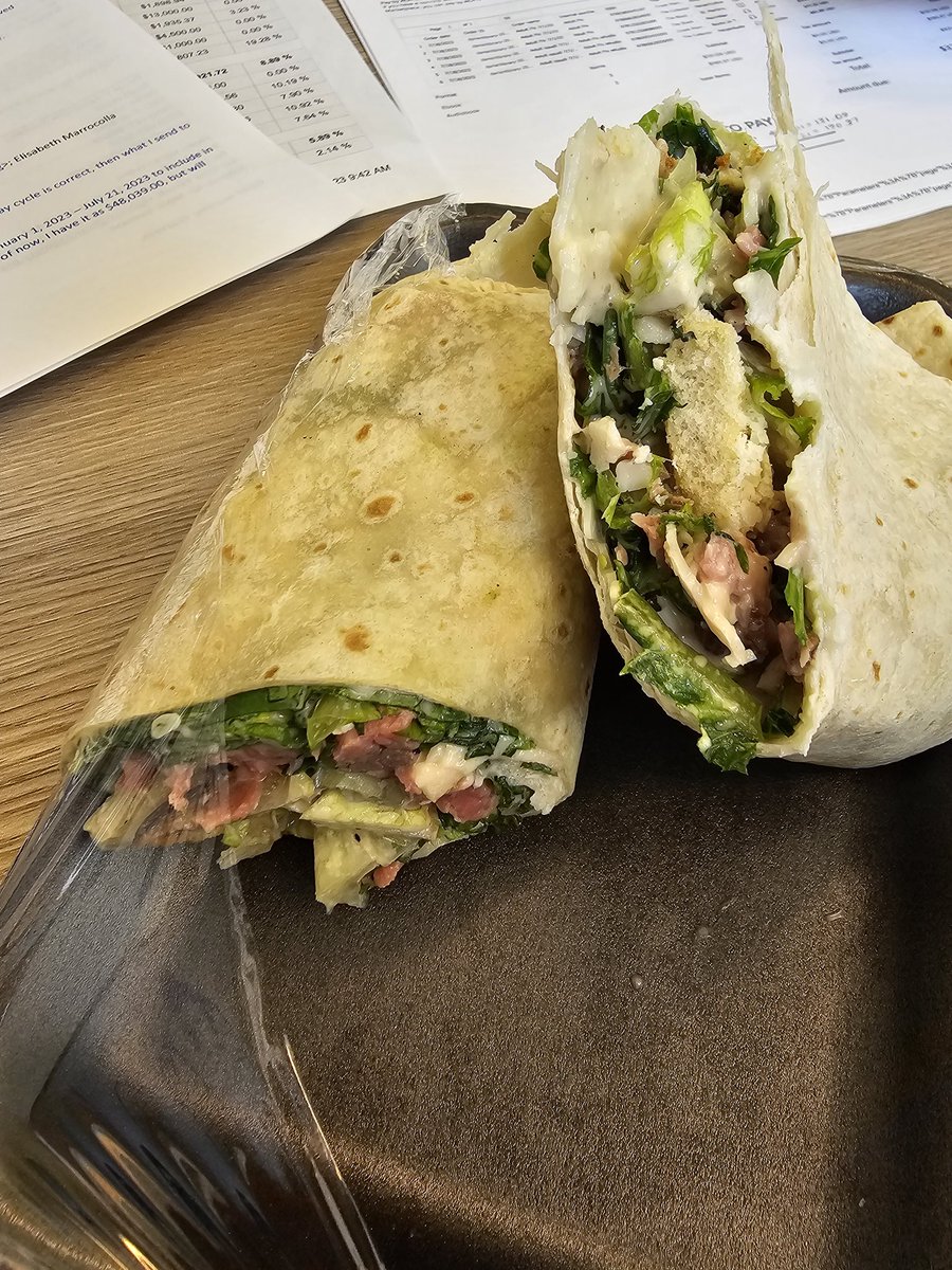 RealKieranLyons's tweet photo. How about a flank steak Caesar wrap for lunch? #NotATaco https://t.co/BhGhwegYpi