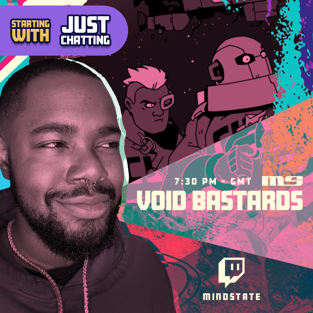 OI MATE, WE'ER SHOOTIN COCKNEYS IN SPACE INIT! Void Bastards is up next in 30 mins! twitch.tv/mind5tate
