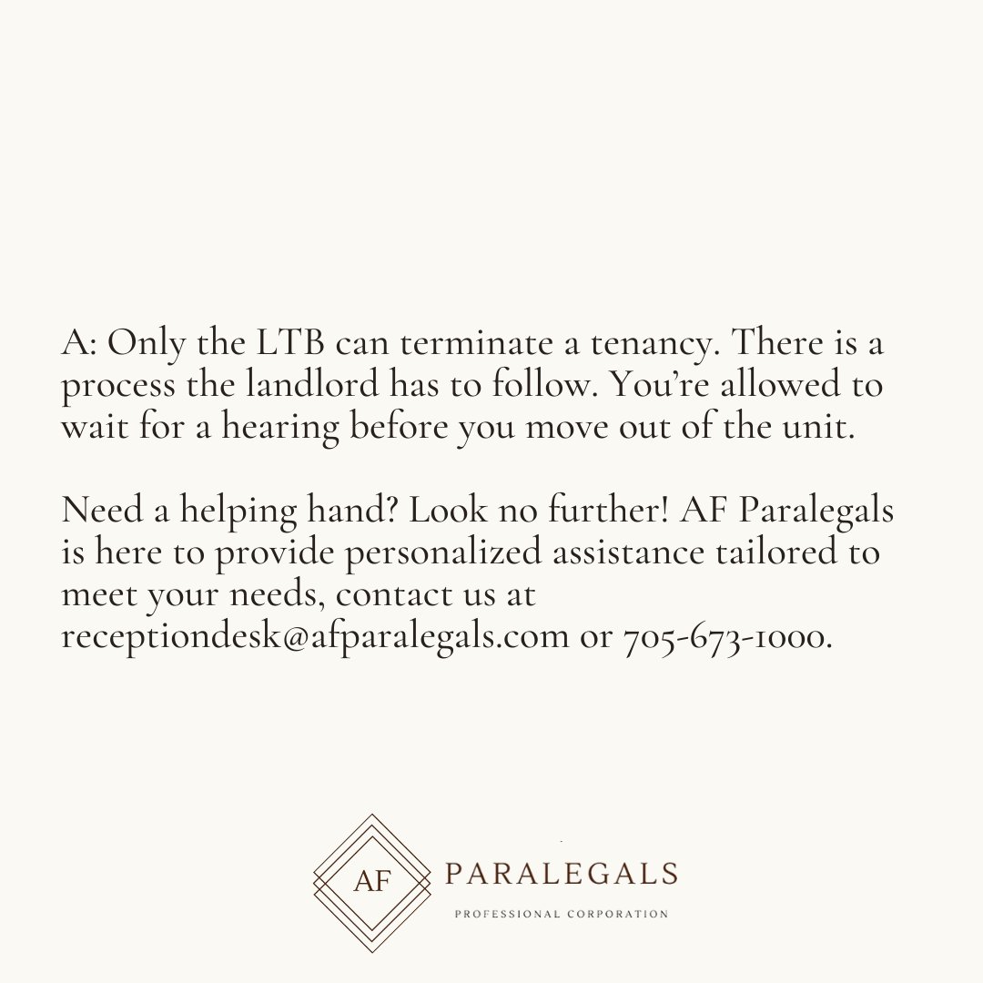 FAQ: My landlord is selling my rental unit, can I be forced to leave?
#paralegalservices #Ontariolaw #sudburyparalegal #Sudbury #ontarioparalegal #landlord #tenantboard #rent #ltb #tenant #tenantedproperty #homebuying #rta #paralegalsofinstagram #paralegalcommunity #rentincrease