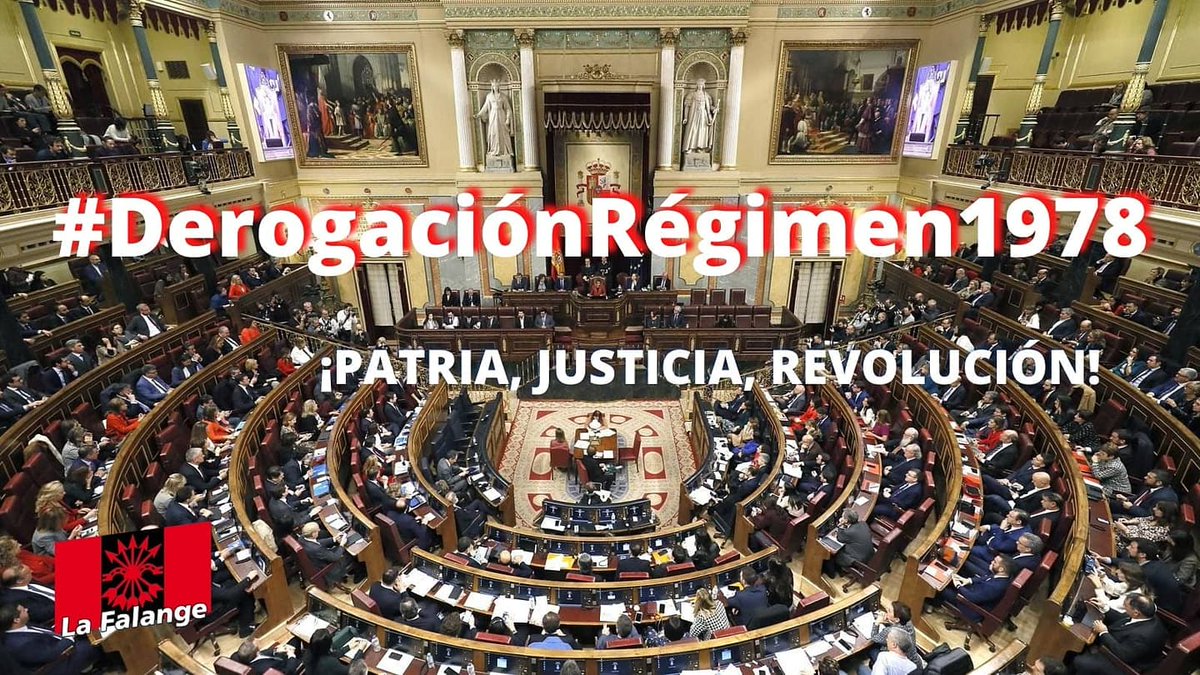 NosotrosFalange's tweet photo. La Falange, los falangistas, que siempre vamos con la verdad por delante, expresamos, de forma clara y rotunda, que abogamos por la derogación del régimen constitucional nacido en 1978, de la constitución nefasta que lo sustenta, al igual que su corrompida monarquía, cómplices, ellos y los "constitucionalistas", de  la situación en la que nos encontramos, donde el separatismo tiene más poder que nunca gracias a sus infames políticas. No caben más traidores en España.

Con la unidad de la patria no se juega. ¡Arriba España! #Falange