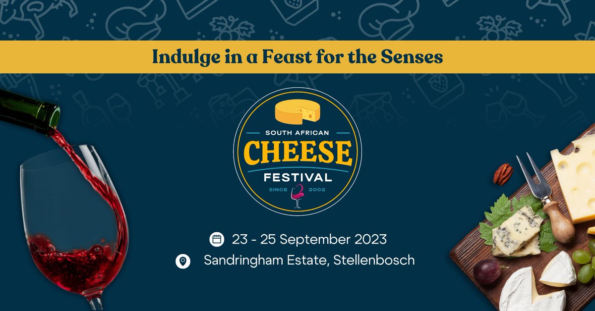 Sandringham Estate will play host to the outdoor culinary <a href="/SACheeseFest/">SA Cheese Festival</a> from Friday 22 to Monday 25 September 2023, over the Heritage Day long weekend.

bit.ly/3Y9anEd

#CPTatNight #CapeTown #SACheeseFest #CheeseLovers  #Event