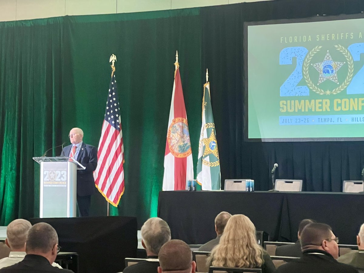 FLGamingControl's tweet photo. At today's @FLSheriffs conference in Tampa, FGCC Director of Law Enforcement Carl Herold addressed the Sheriffs of Florida. #FLGaming #FLSheriffs https://t.co/CvSNcWZ9ef