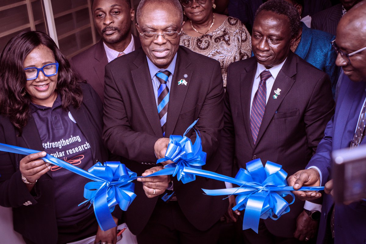 aibinuomo's tweet photo. Today, the Department of Virology at the College of Medicine, Univ. of Ibadan, witnessed the momentous occasion of the commissioning of a state-of-the-art genomic/sequencing laboratory. The prestigious event was graced by the @WHONigeria Country Rep. and Head of Mission @WMulombo https://t.co/rfdFqPJjmT